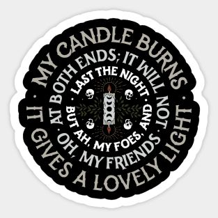 Edna St. Vincent Millay Sticker